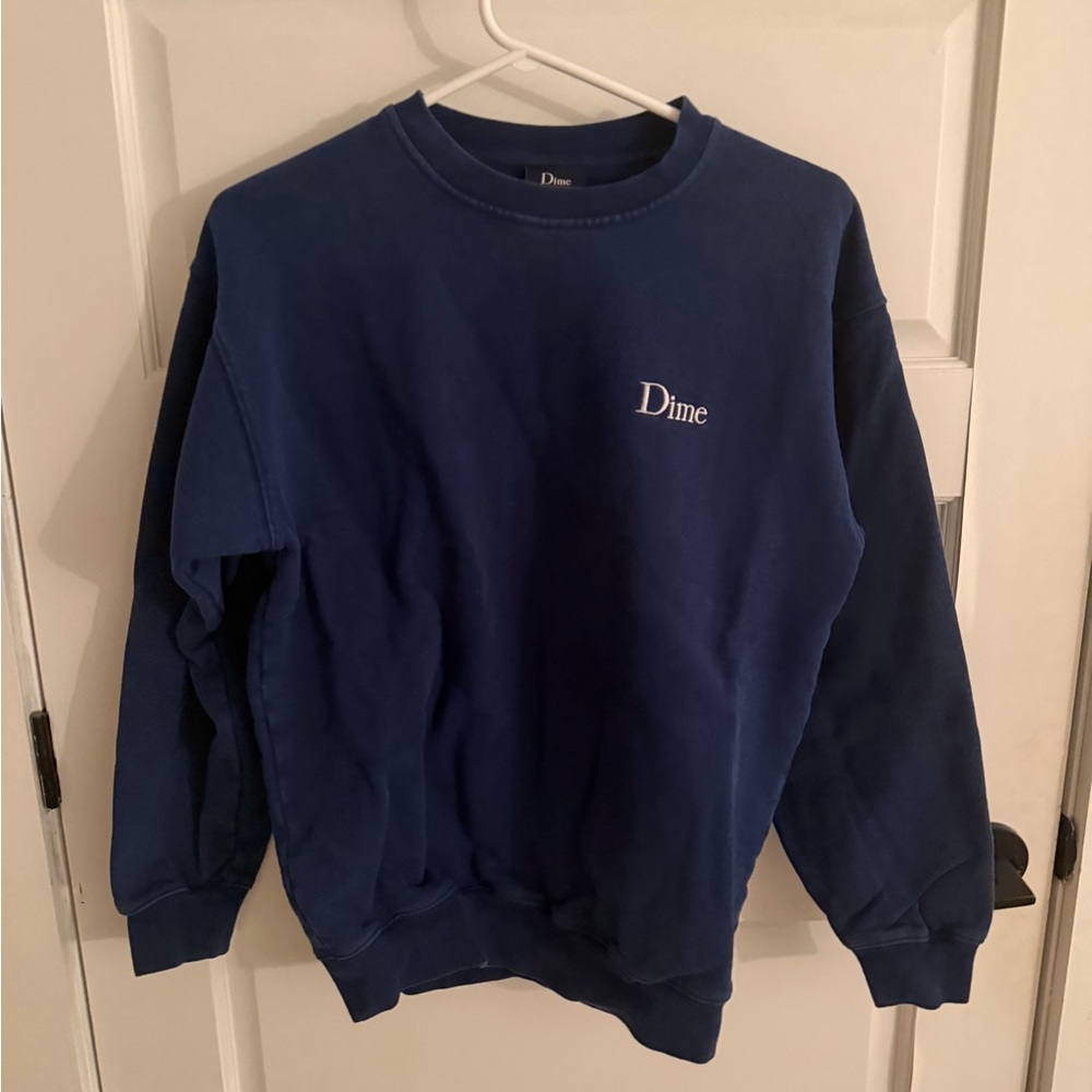 Classic Small Logo Crewneck - Navy Blue